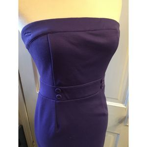 Strapless Purple Dress